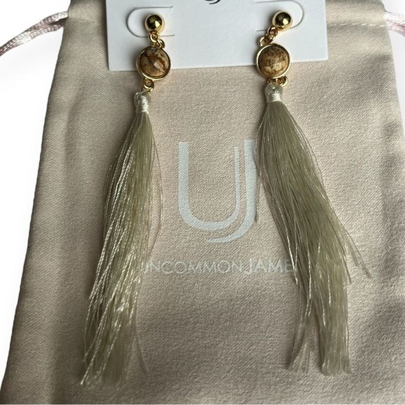 🆕 Uncommon James: Long Fringe Tassel Strand Drop Earrings - Picture 3 of 8